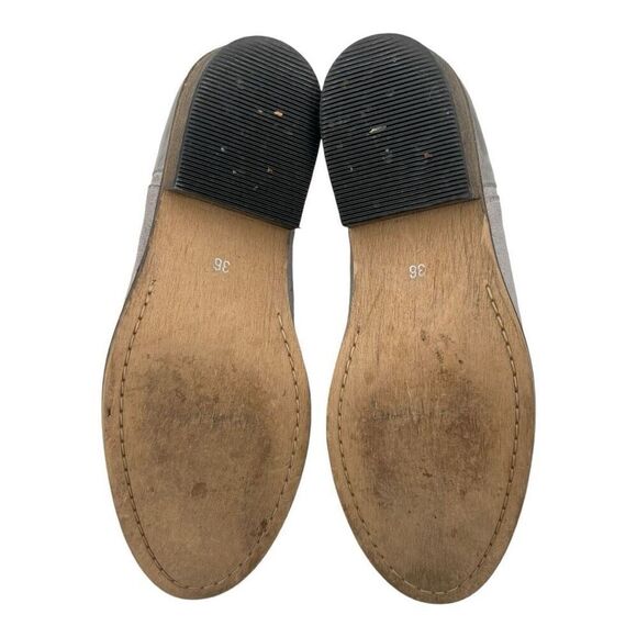 Ivylee Women's Round Toe Suede Copenhagen Ankle Boots Light Gray Size 36 - Picture 6 of 9